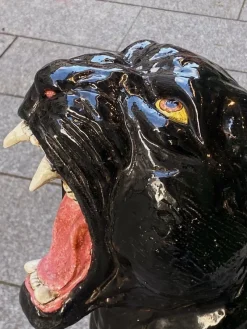Online Pamono Ceramic Terracotta Black Panther, 1950s