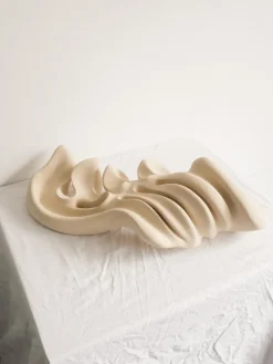 Pamono Ceramic Tides of Serenity Sculpture in Stoneware Clay by Aleksandra Krasnopolska> Sculpture