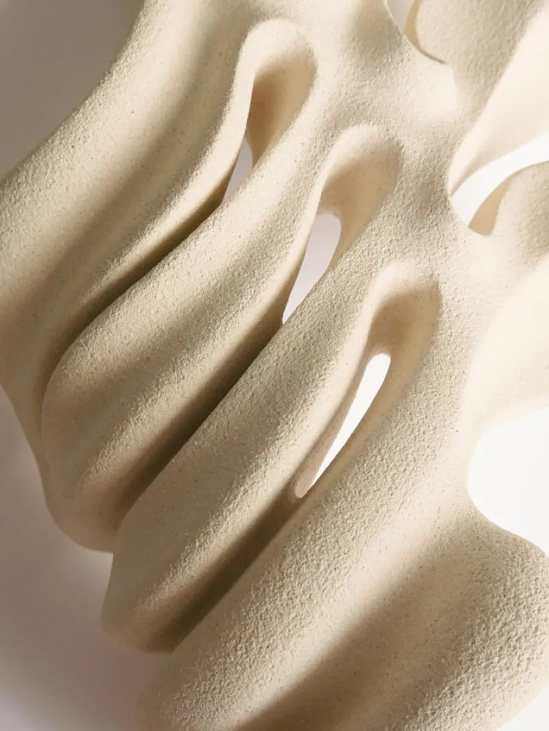 Pamono Ceramic Tides of Serenity Sculpture in Stoneware Clay by Aleksandra Krasnopolska> Sculpture