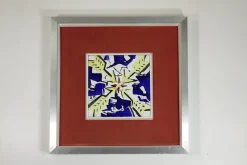 Best Pamono Ceramic Tiles by Salvador Dalì, Spain, 1954, Set of 2