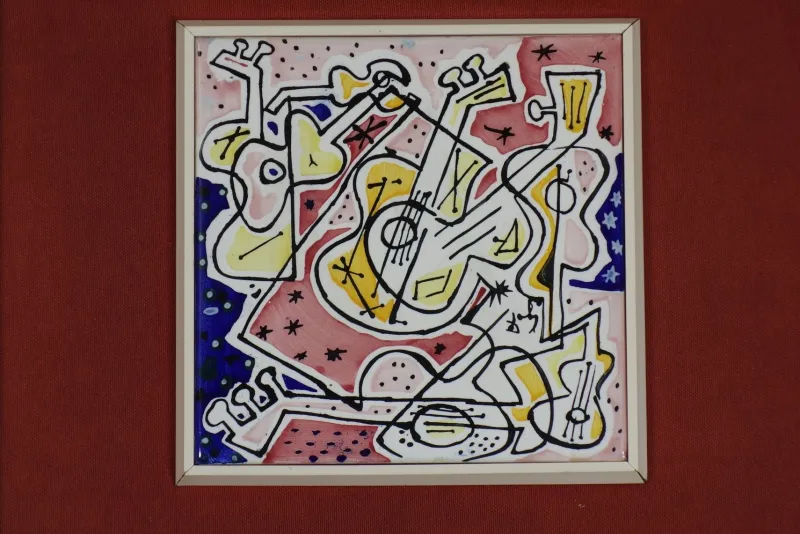 Best Pamono Ceramic Tiles by Salvador Dalì, Spain, 1954, Set of 2