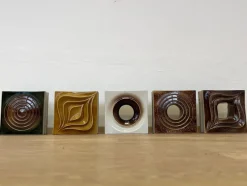 Online Pamono Ceramic Tiles, Czechoslovakia, 1960s, Set of 23