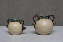 Sale Pamono Ceramic Vases by Eva Jancke Björk for Bo Fajans, Sweden, 1930s, Set of 2