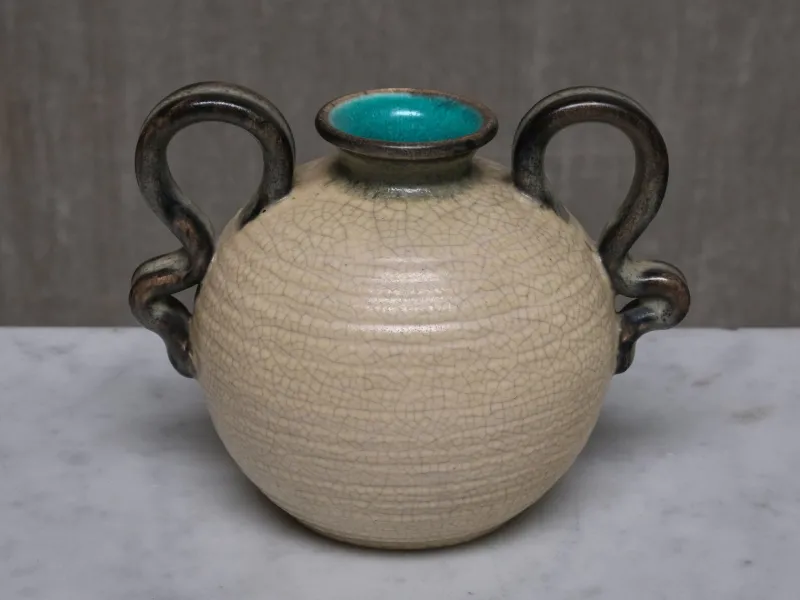 Sale Pamono Ceramic Vases by Eva Jancke Björk for Bo Fajans, Sweden, 1930s, Set of 2