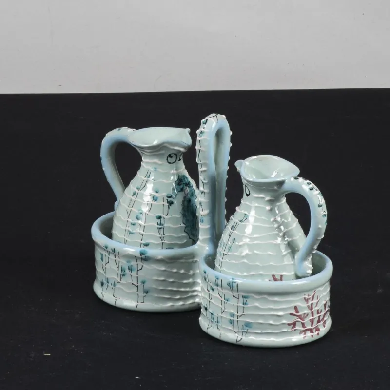 Clearance Pamono Ceramic Vinegar Oil Set by Capri, Set of 2