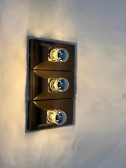 Pamono Ceramic Wall Lamps, 1960s, Set of 3><noscript><img width=