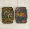 New Pamono Ceramic Wall Tiles by Elio Schiavon, Venice, Italy, 1960s, Set of 2