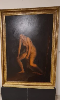 Pamono Cesare Ghirardi, Adonis' Mother Myrrha, 1869, Oil on Canvas, Framed> Old Masters