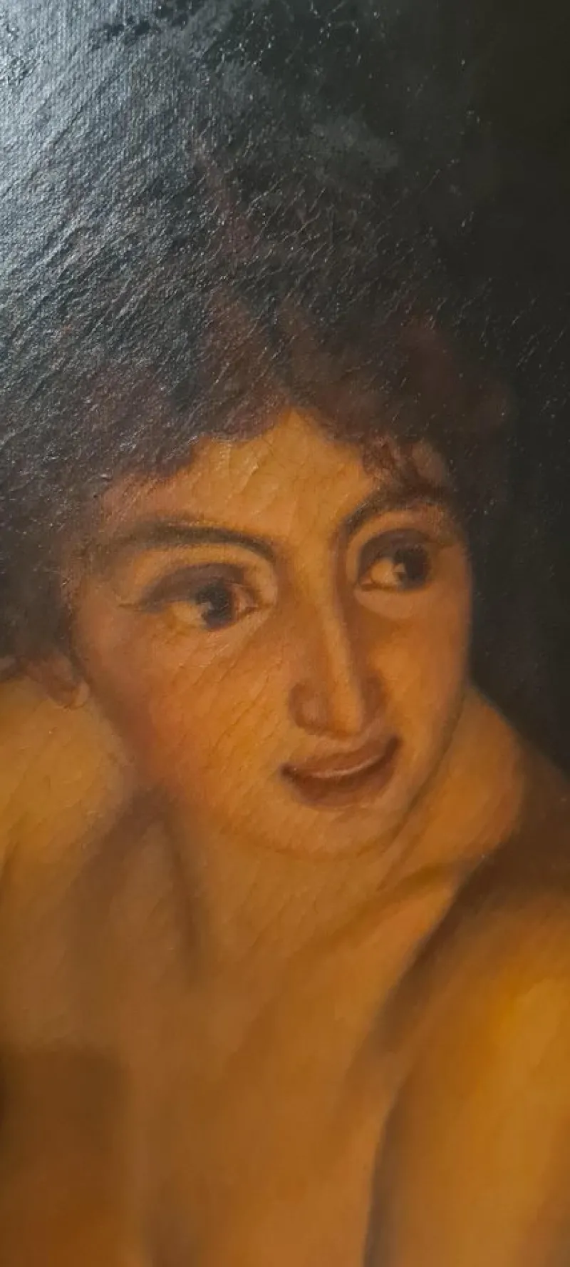 Pamono Cesare Ghirardi, Adonis' Mother Myrrha, 1869, Oil on Canvas, Framed> Old Masters