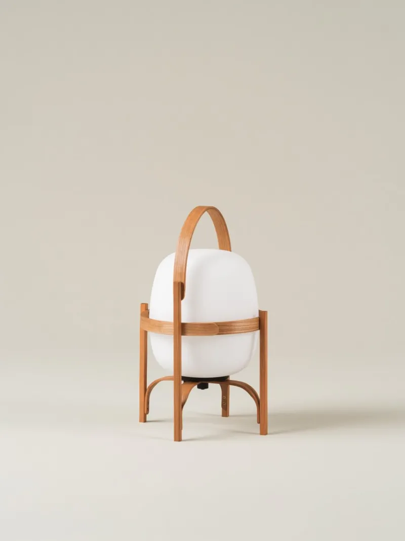 Best Pamono Cestita Batería Table Lamp by Miguel Milá
