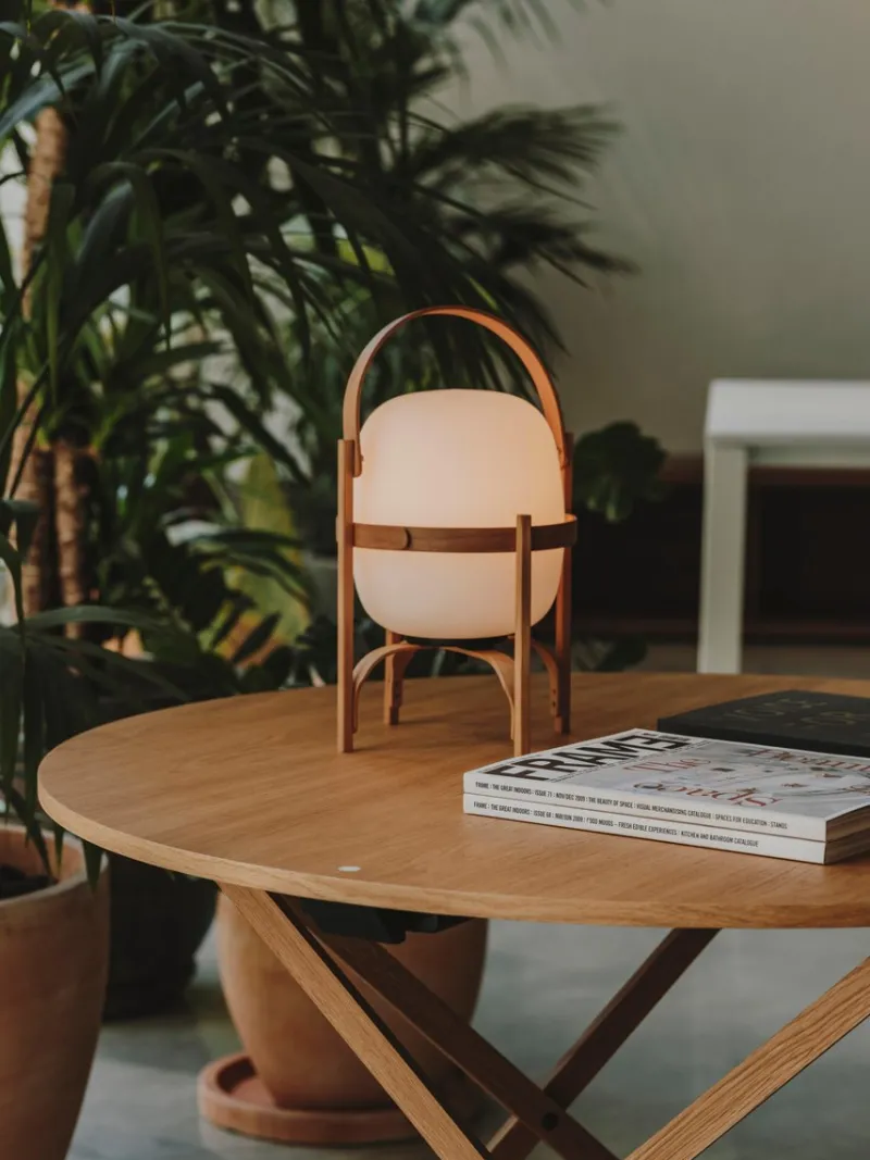Best Pamono Cestita Batería Table Lamp by Miguel Milá
