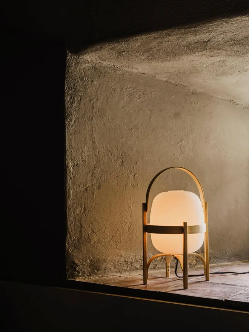 Pamono Cestita Table Lamp by Miguel Milá