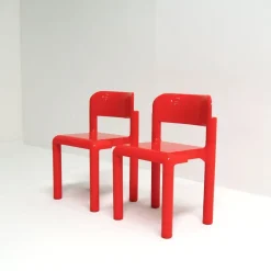 Pamono Chairs by Eero Aarnio for UPO Furniture, Finland, 1980, Set of 2><noscript><img width=