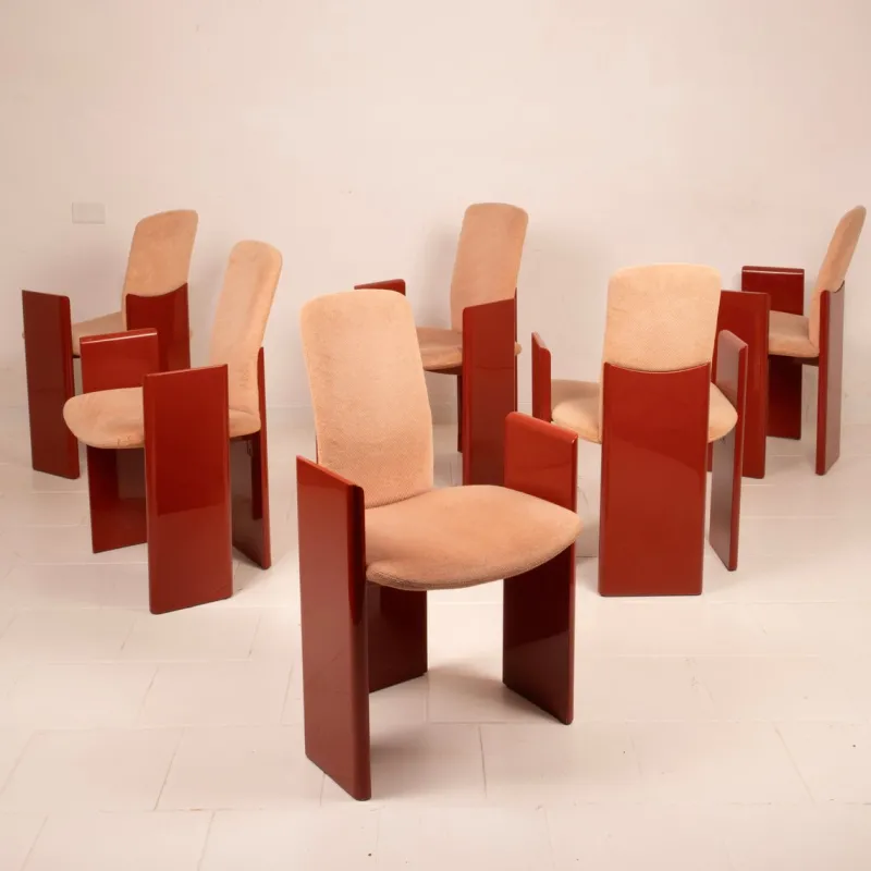 Sale Pamono Chairs by Kinu di Motomi Kawakami for Arflex 1983, Set of 6