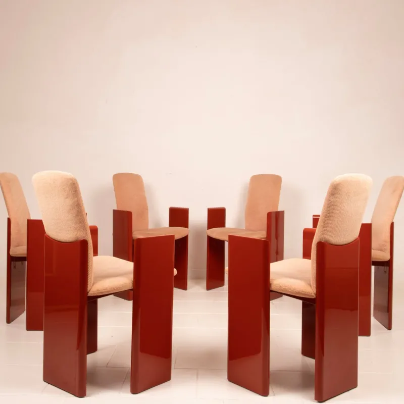Sale Pamono Chairs by Kinu di Motomi Kawakami for Arflex 1983, Set of 6