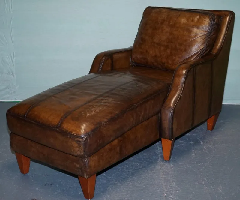 Best Pamono Chaise Lounge in Hand Dyed Leather