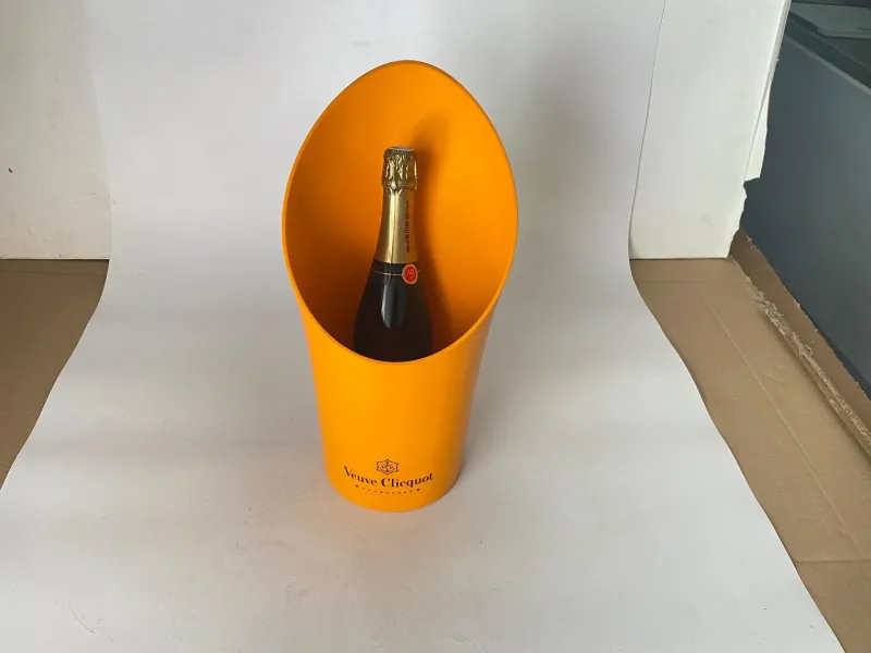 Pamono Champagne Bucket Veuve Clicquot in Plastic Orange, France, 20th Century> Ice Buckets & Wine Coolers