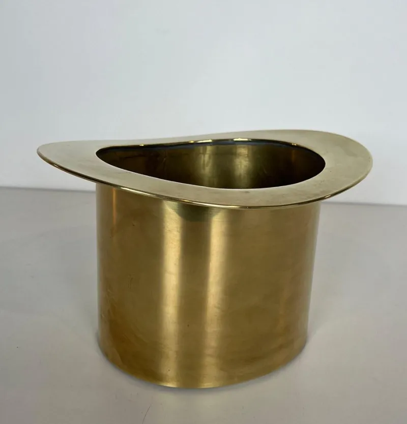 Pamono Champagne Cooler Featuring a Brass Top Hat> Ice Buckets & Wine Coolers