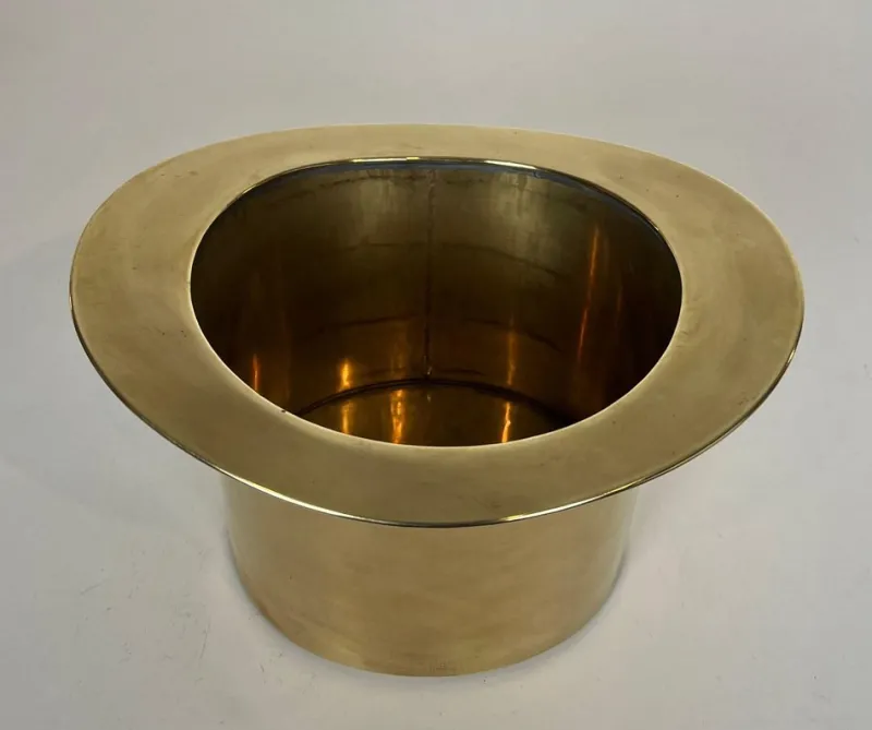Pamono Champagne Cooler Featuring a Brass Top Hat> Ice Buckets & Wine Coolers