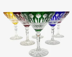 Outlet Pamono Champagne Glasses in Baccarat Crystal by Klein for Baccarat, 2000s, Set of 6
