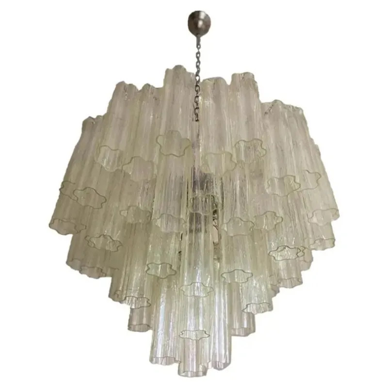 Pamono Champagne Tronchi Murano Glass Chandelier by Simoeng> Ceiling Lights