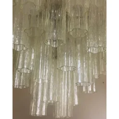 Pamono Champagne Tronchi Murano Glass Chandelier by Simoeng> Ceiling Lights