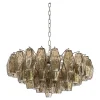 Pamono Chandelier with Fume Poliedri Murano Glass by Simoeng> Ceiling Lights