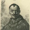 New Pamono Charles Amand Durand after Rembrandt, The First Oriental Head, Engraving, 19th Century