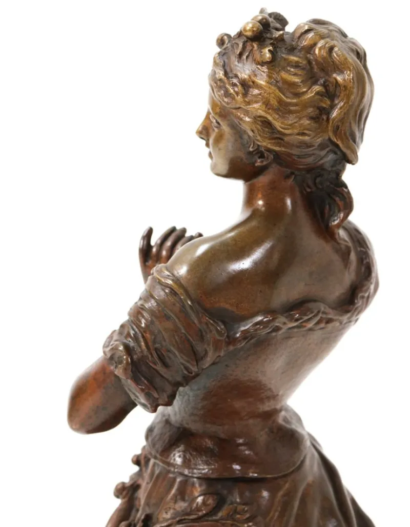 Best Pamono Charles Anfrie, Art Nouveau Retour des Cerises Sculpture, Late 19th Century, Bronze