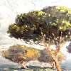 New Pamono Charles Cermark, Landscape of the Côte d'Azur, 1930, Oil on Canvas, Framed