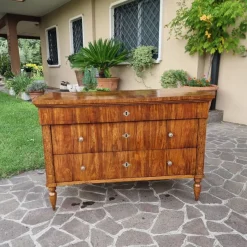 Pamono Charles X Faenza Walnut Chest of Drawers, 1810> Dressers, Commodes & Chests