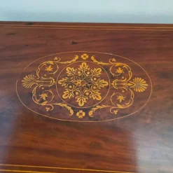 Pamono Charles X Game Table in Maple and Mahogany with Inlays, 1820><noscript><img width=