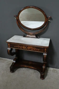 Pamono Charles X Marquetry Dressing Table, Early 19th Century> Dressing Tables