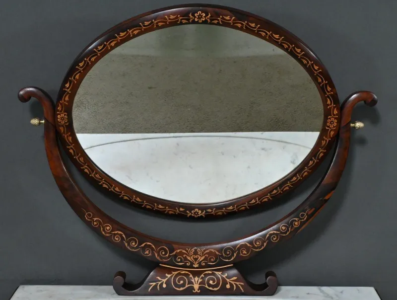Pamono Charles X Marquetry Dressing Table, Early 19th Century> Dressing Tables