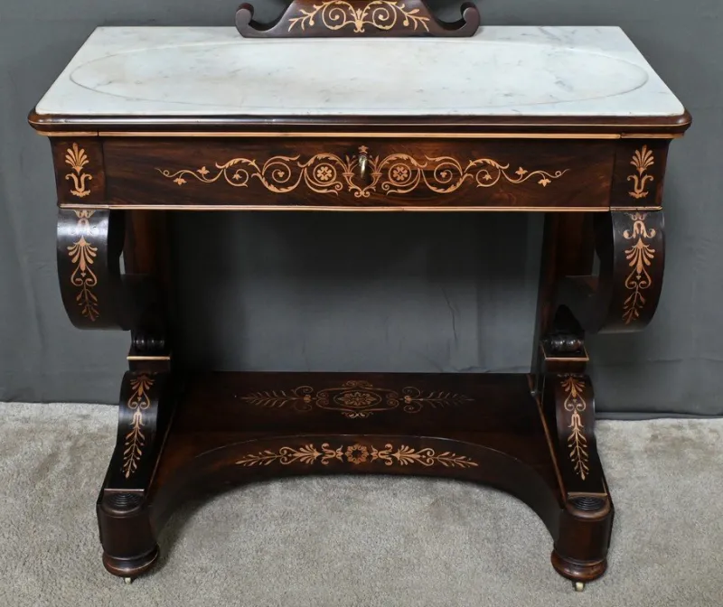 Pamono Charles X Marquetry Dressing Table, Early 19th Century> Dressing Tables
