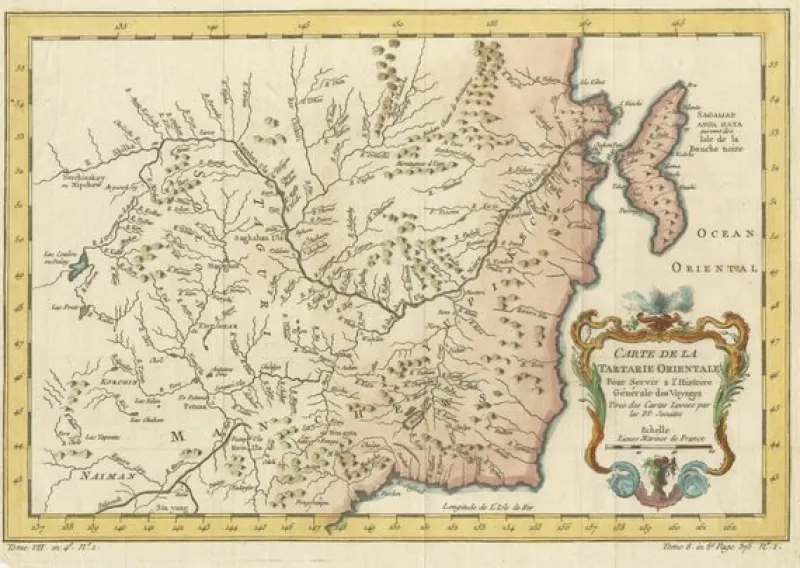 Sale Pamono Charting Eastern Tartary, 1757