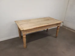 Pamono Cherry Farmhouse Table with 2 Drawers><noscript><img width=