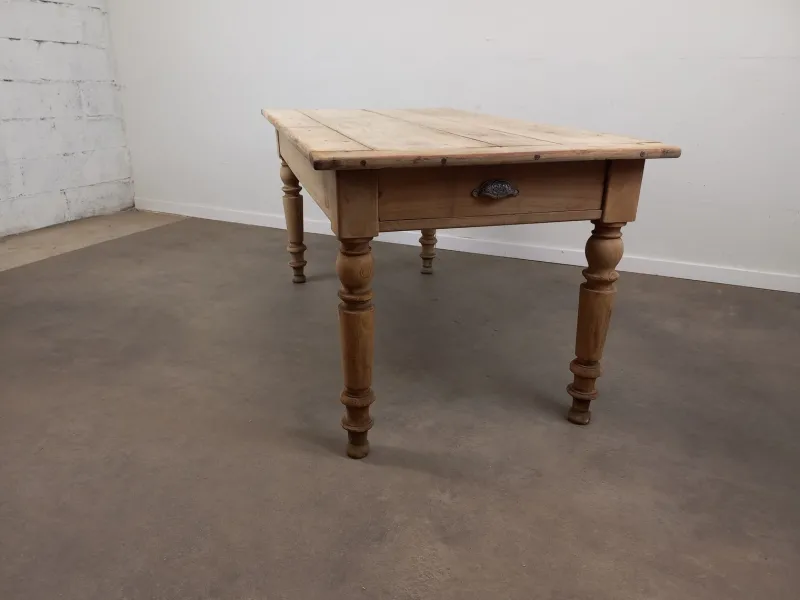 Pamono Cherry Farmhouse Table with 2 Drawers> Dining Tables & Sets