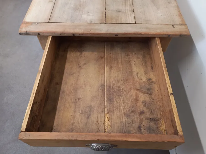 Pamono Cherry Farmhouse Table with 2 Drawers> Dining Tables & Sets
