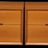Clearance Pamono Cherrywood Bedside Tables, Italy, 1980s, Set of 2