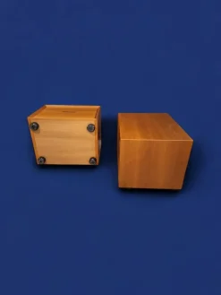 Clearance Pamono Cherrywood Bedside Tables, Italy, 1980s, Set of 2