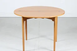 Pamono Cherrywood Card Table by Hans J. Wegner for Fritz Hansen A/S, Denmark, 1968> Game Tables