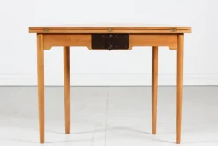 Pamono Cherrywood Card Table by Hans J. Wegner for Fritz Hansen A/S, Denmark, 1968><noscript><img width=
