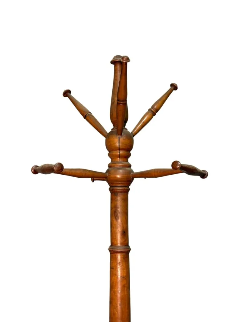 Pamono Cherrywood Standing Coat Rack> Racks, Hooks & Valets