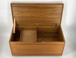 Pamono Chest in Teak with Wheels from Salin Møbler, Denmark, 1960s