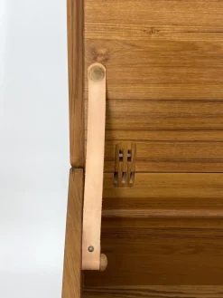 Pamono Chest in Teak with Wheels from Salin Møbler, Denmark, 1960s