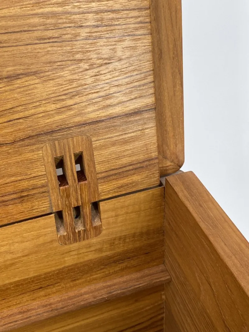 Pamono Chest in Teak with Wheels from Salin Møbler, Denmark, 1960s