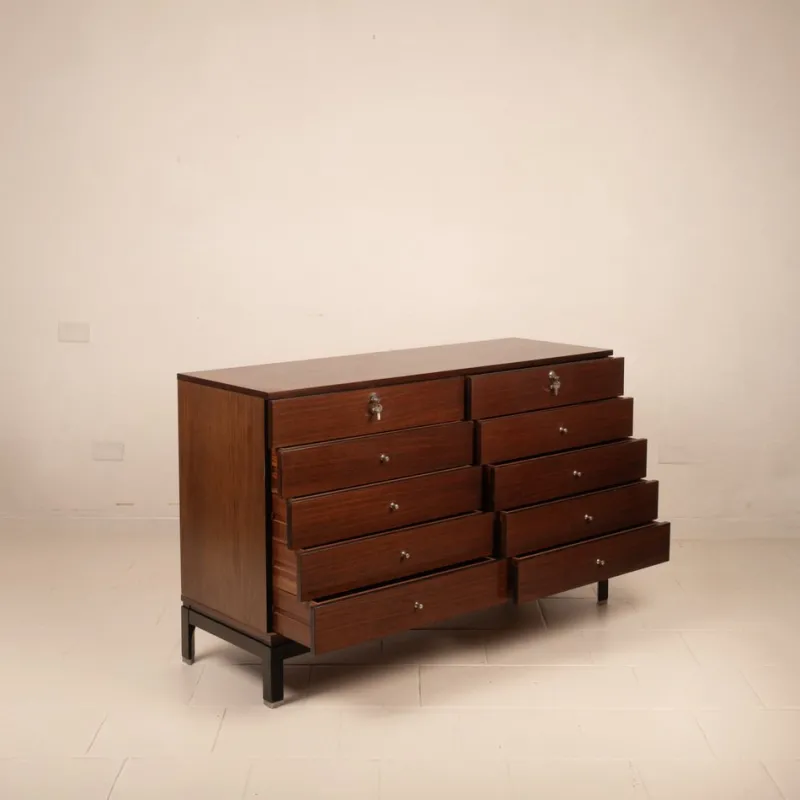 Pamono Chest of Drawers by Ennio Fazzoli for Mim Roma, 1960s> Dressers, Commodes & Chests