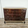 Best Pamono Chest of Drawers in Mahogany and Maple with Lacquered Feet, 1950