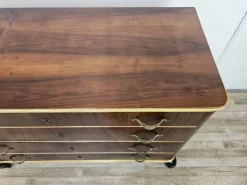 Best Pamono Chest of Drawers in Mahogany and Maple with Lacquered Feet, 1950